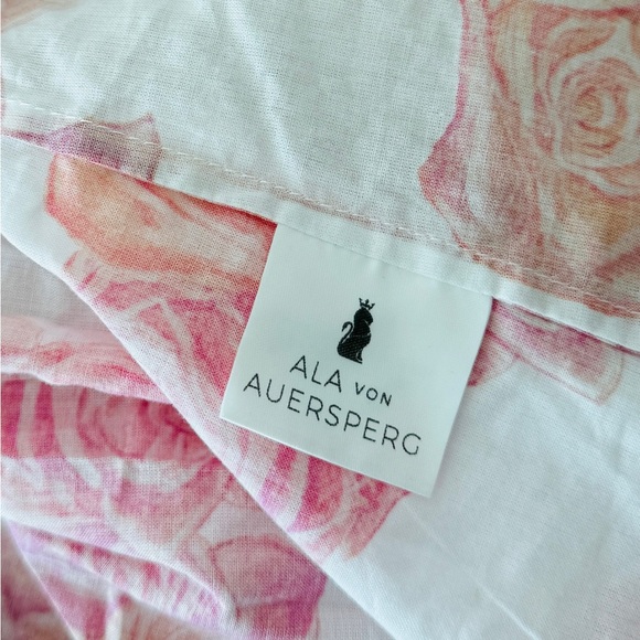 Aula Von Auersperg Floral Button Front Blouse Cotton Shirt Medium NWT - Picture 4 of 6